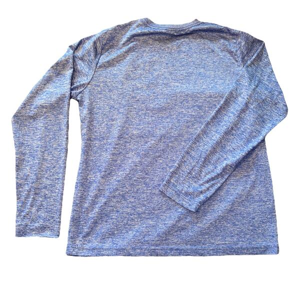 Marvel Shirt Mens Large Blue Captain America Long Sleeve Super Hero Shield 42-44 - Picture 2 of 7